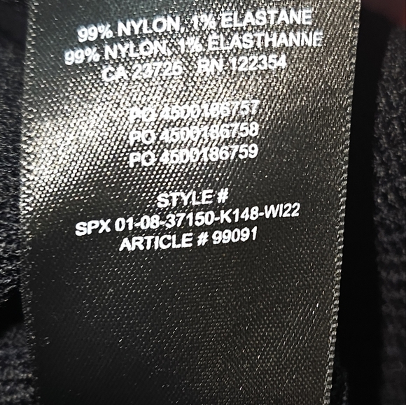 Aritzia Babaton Deep V Neck Sculpt Knit Ribbed Dress Sz M Black - Picture 15 of 15